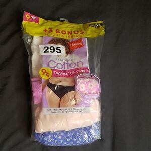 Hanes Cotton Tagless Hi-Cuts